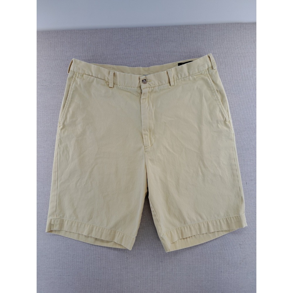 Polo Ralph Lauren Shorts Mens 36T Tall Yellow Classic Fit  Chino Preppy Cotton